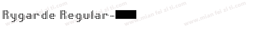 Rygarde Regular字体转换